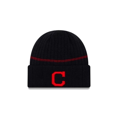 Sapca New Era Cleveland Indians MLB Sport Knit Beanie - Albastri